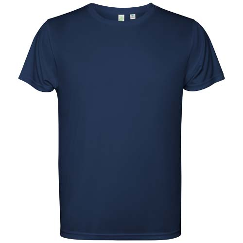 T-shirt enfant promotionnel en polyester recyclé Estoril Navy Blue